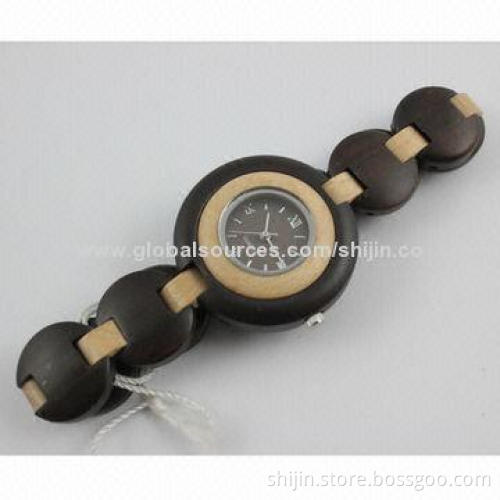 100% Eco-friendly Wooden Watch, Bi-color, Fast Delivery, China Manufacturer